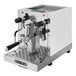 A white Astra Gourmet espresso machine with black and silver accents.