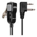 A close-up of a Midland AVPH4 earpiece plug with an audio cable and microphone attached.