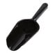 A black plastic Fineline utility and ice scoop with a handle.