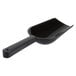 A black plastic Fineline utility and ice scoop with a handle.