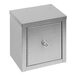 A silver metal Omnimed mini narcotics cabinet with two key locks.