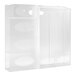 An Omnimed clear plastic box with oval shaped compartments.