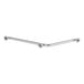 A metal Lavex two-wall restroom grab bar with peened grip and satin finish.