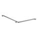 A metal pipe with holes for a Lavex two-wall grab bar.