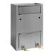 A silver stainless steel Omnimed medication drop box with key locks.
