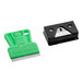 A black and green Allway Tools Mini Glass Scraper with a green blade in a white and green plastic clip.