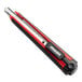 A red and black Allway Tools box cutter with stainless steel blade.