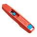 An Allway Tools blue and red aluminum safety knife.