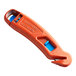 An Allway Tools Pelican Dual-Function Safety Knife with blue and orange handles.