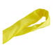 A yellow Lift-All Tuflex fabric sling with a hole in the middle.