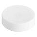 A 38/400 white plastic lid with a circular middle.