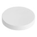 A 89/400 white smooth circular lid.