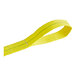 A yellow Lift-All polyester strap with green stitching and flat eyes.