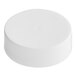 A 33/400 white plastic lid with a round top