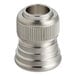 An Ateco metal standard coupler with a threaded hole.