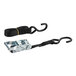 A black Lift-All ratchet strap with open silver metal hooks.