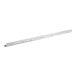 An Avantco white metal shelf rail with holes.