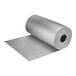 A roll of grey reflective insulation with aluminum foil on the outside.