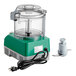 AvaMix Cadet food processor with a green and grey flat lid.