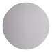 A white circle with a gray background containing Lancaster Table & Seating Alloy Series 30" Round Nickel Gray Standard Height Outdoor Table