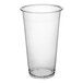 A clear plastic Choice Heavy Weight plastic cup.