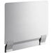 A white rectangular stainless steel splash guard.