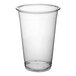 A clear plastic Choice Heavy Weight cup with a clear lid.