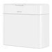 A white rectangular simplehuman compost caddy with a lid.