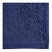 A close-up of a blue Oxford pool towel.