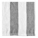 An Oxford Playa Cabana pool towel with white and gray stripes.
