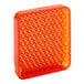 A small orange plastic tray with a red honeycomb pattern.