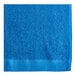 A close-up of an Oxford Admiral Blue pool towel.