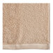 An Oxford taupe pool towel on a white background.