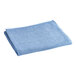 An Oxford light blue pool towel on a white background.