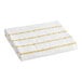 A white and yellow striped towel.