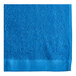A close-up of an Admiral blue Oxford pool towel.