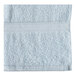 An Oxford Imperiale blue pool towel with a white border.