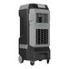 A black and grey Portacool Apex 500 portable evaporative cooler with wheels.