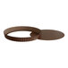 A brown Gobel round fluted tart/quiche pan with a removable bottom.
