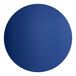 A blue circle with a white border.
