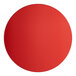 A red circle with a white border.