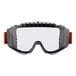 Ergodyne Skullerz MODI safety goggles with clear lenses and a gray frame.