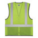 An Ergodyne hi-vis mesh vest with black front panel and reflective stripes.