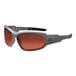 Ergodyne Skullerz LOKI safety spoggles with copper lenses and a matte gray frame.