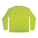 An Ergodyne Hi-Vis lime yellow long sleeve shirt.