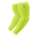 A pair of Hi-Vis lime green Ergodyne evaporative cooling arm sleeves with a logo.