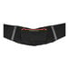 A black waist belt with orange accents and a pouch.