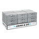 A stack of black IRP Case Stackers with Grab and Go graphics.