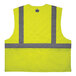 A yellow Ergodyne safety cooling vest with grey reflective stripes.