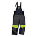 Navy and hi-vis yellow Ergodyne overalls with reflective accents.